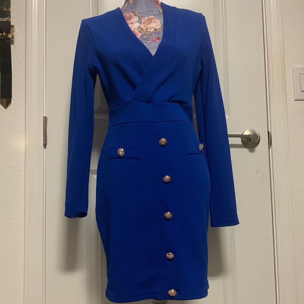Royal Blue Bodycon Dress